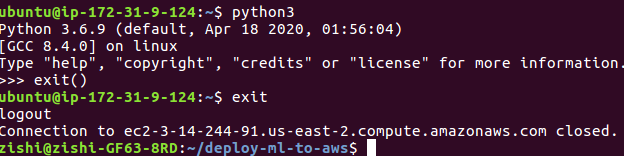 AWS SSH Success