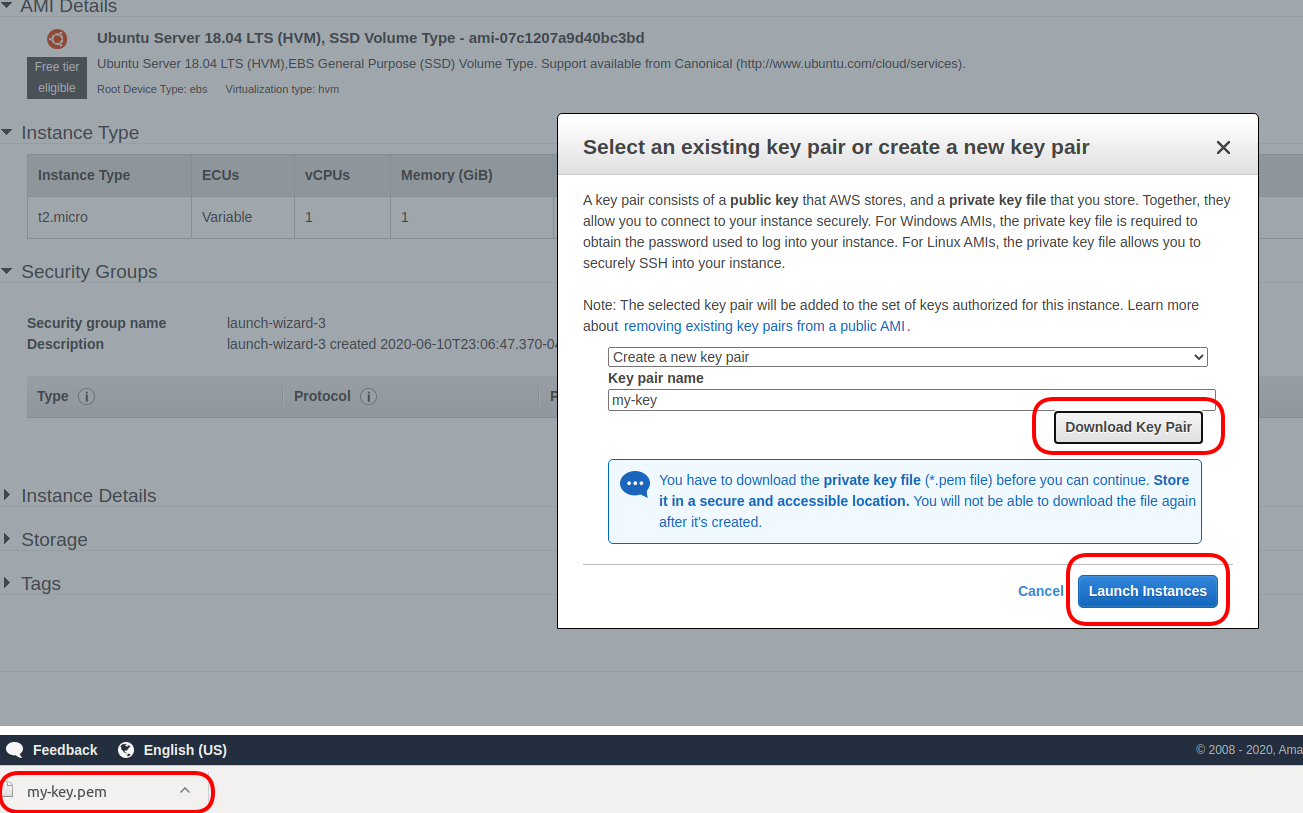 AWS Key Pair